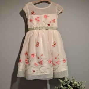 3T Embroidered Toddler Dress